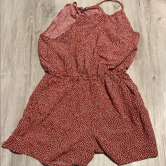 Red Polka Dot Romper - Picture 1 of 2